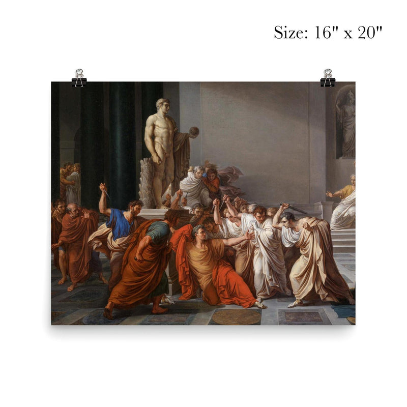 The Death of Caesar by Vincenzo Camuccini poster 2