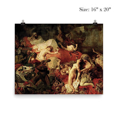 The Death of Sardanapalus by Eugène Delacroix, 1827 poster 2