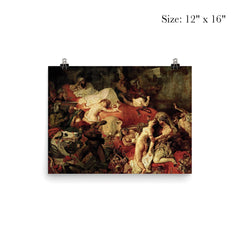 The Death of Sardanapalus by Eugène Delacroix, 1827 poster 3