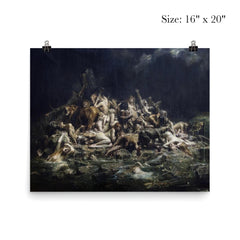 The Deluge by Leon Comerre, 1911 poster 2