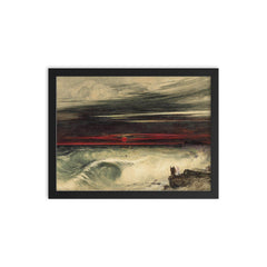 The Destruction of Pharaoh’s Host by John Martin, 1836 framed print on a plain backdrop in size 12"x16".