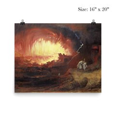 The Destruction of Sodom and Gomorrah by John Martin, 1852 poster 2
