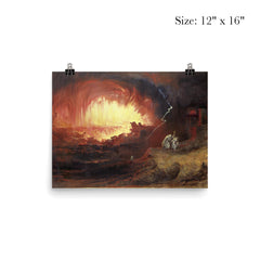 The Destruction of Sodom and Gomorrah by John Martin, 1852 poster 3