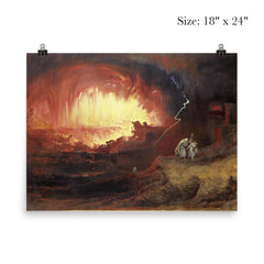 The Destruction of Sodom and Gomorrah by John Martin, 1852 poster 5