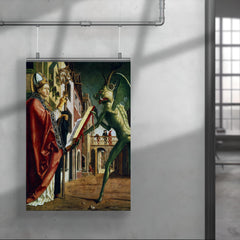 The Devil Presenting St. Augustine with the Book of Vices by Michael Pacher poster 4
