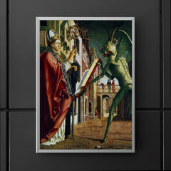 The Devil Presenting St. Augustine with the Book of Vices by Michael Pacher poster 5