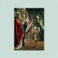 The Devil Presenting St. Augustine with the Book of Vices by Michael Pacher poster 8