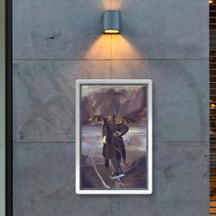 The Devil Skating When Hell Freezes Over by John Collier poster 2