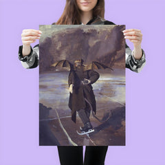 The Devil Skating When Hell Freezes Over by John Collier poster 3