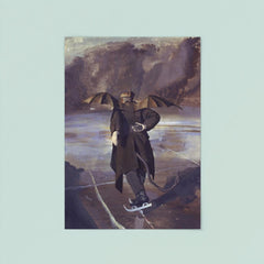 The Devil Skating When Hell Freezes Over by John Collier poster 8