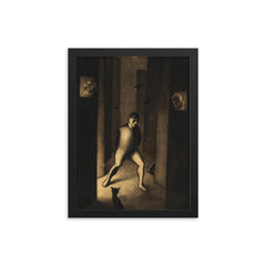 The Dreamer by Karl Wiener, 1929 framed print on a plain backdrop in size 12"x16".
