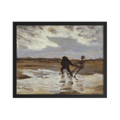 The Drowned Man's Ghost by Thorvald Niss framed print on a plain backdrop in size 16"x20".