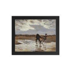 The Drowned Man's Ghost by Thorvald Niss framed print on a plain backdrop in size 8"x10".