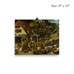 The Dutch Proverbs by Pieter Bruegel the Elder, 1559 poster 4