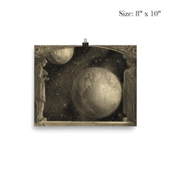 The Earth, Milky Way and Moon by Wladyslaw T Benda, 1918 poster 4