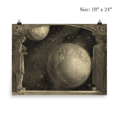 The Earth, Milky Way and Moon by Wladyslaw T Benda, 1918 poster 5