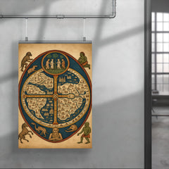 The Ebstorf Map with paradise and monsters poster 4