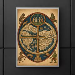The Ebstorf Map with paradise and monsters poster 5