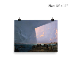 The Eclipse of the Sun in Venice by Ippolito Caffi, 1842 poster 3