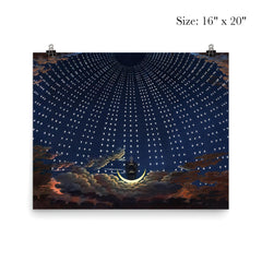 The Enchanted Flute Opera by Wolfgang Amadeus Mozart by Karl Friedrich Schinkel, 1815 poster 2