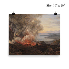 The Eruption of Mount Vesuvius by Johan Christian Dahl, 1821 poster 2