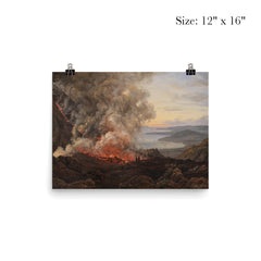 The Eruption of Mount Vesuvius by Johan Christian Dahl, 1821 poster 3