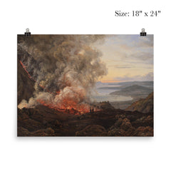 The Eruption of Mount Vesuvius by Johan Christian Dahl, 1821 poster 5