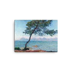 The Esterel Mountains by Claude Monet canvas print on a plain backdrop in size 12"x16".