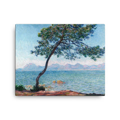 The Esterel Mountains by Claude Monet canvas print on a plain backdrop in size 16"x20".