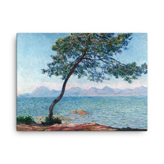 The Esterel Mountains by Claude Monet canvas print on a plain backdrop in size 18"x24".