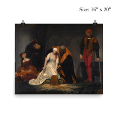 The Execution of Lady Jane Grey by Paul Delaroche poster 2