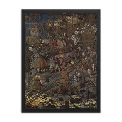 The Fairy Feller’s Master-Stroke by Richard Dadd framed print on a plain backdrop in size 18"x24".