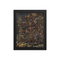 The Fairy Feller’s Master-Stroke by Richard Dadd framed print on a plain backdrop in size 8"x10".