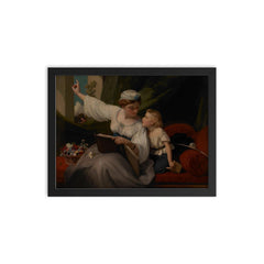 The Fairy Tale by James Sant framed print on a plain backdrop in size 12"x16".