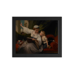 The Fairy Tale by James Sant framed print on a plain backdrop in size 8"x10".