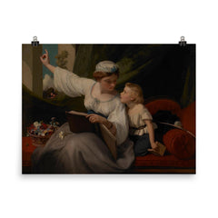 The Fairy Tale by James Sant poster on a plain backdrop in size 8"x10".