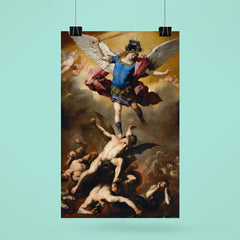 The Fall of the Rebel Angels by Luca Giordano, 1660 poster 6
