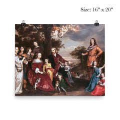 The Family of Mr. Willem van den Kerckhoven by Jan Mijtens, 1652 poster 2