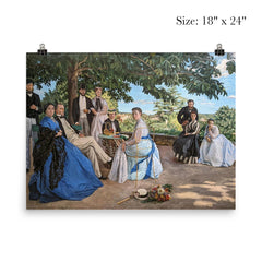 The Family Reunion by Frédéric Bazille, 1867 poster 5