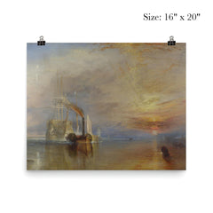 The Fighting Temeraire by Joseph Mallord William Turner, 1838 poster 2