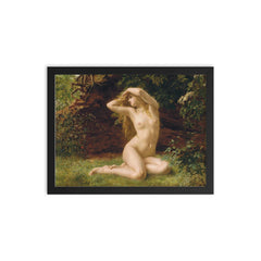 The First Awakening of Eve by Valentine Cameron Prinsep framed print on a plain backdrop in size 12"x16".