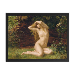 The First Awakening of Eve by Valentine Cameron Prinsep framed print on a plain backdrop in size 18"x24".