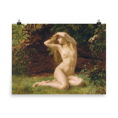 The First Awakening of Eve by Valentine Cameron Prinsep poster on a plain backdrop in size 8"x10".