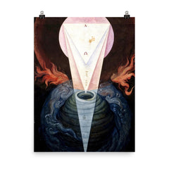 The First Day of Creation by Francisco de Holanda, 1545 poster on a plain backdrop in size 8"x10".