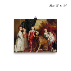 The Five Eldest Children of Charles I of England with a Hound by Anthony van Dyck, 1637 poster 4