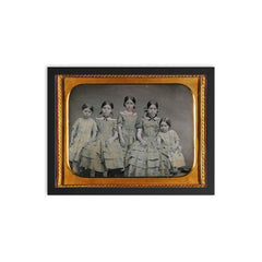 The Five Sisters framed print on a plain backdrop in size 12"x16".