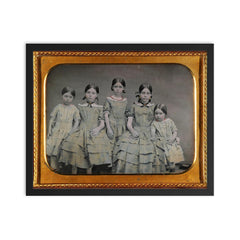 The Five Sisters framed print on a plain backdrop in size 16"x20".