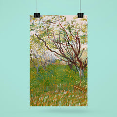 The Flowering Orchard by Vincent van Gogh, 1888 poster 6