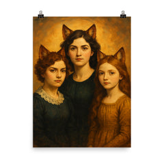 The Fox Sisters poster on a plain backdrop in size 8"x10".