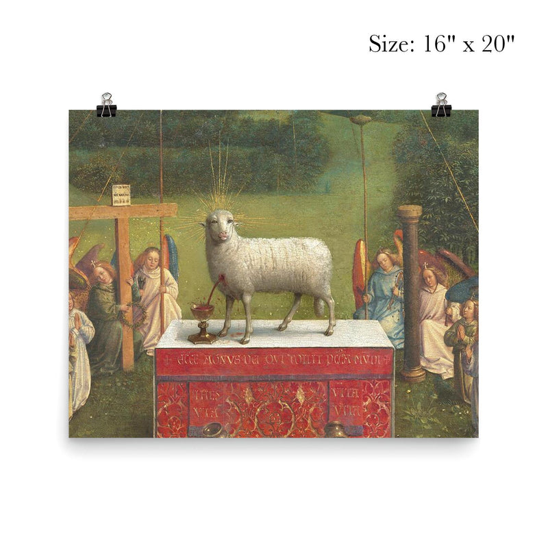 The Ghent Altarpiece - Adoration of the Mystic Lamb poster 2